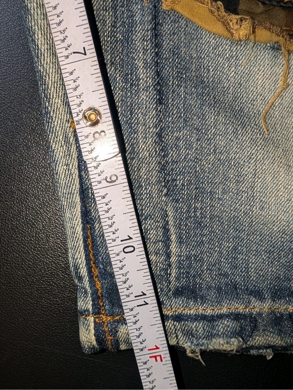 Denim Distillery Heritage America Jeans Shorts Camo Cargo Distressed 38 - Picture 5 of 5